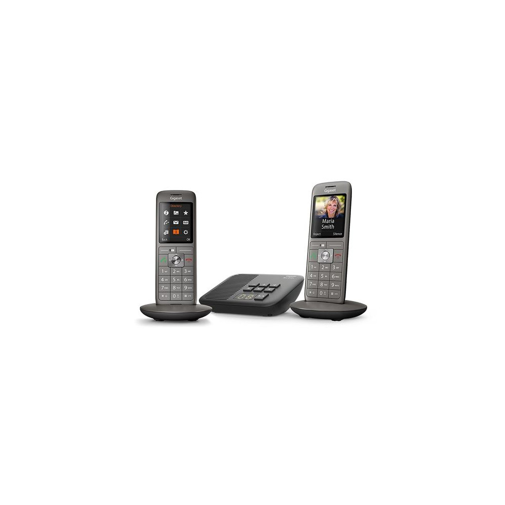 Téléphone fixe sans fil Gigaset CL660A Duo Anthracite