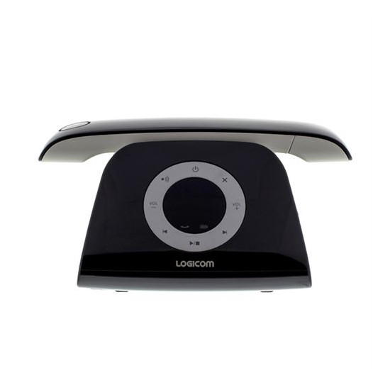 Téléphone fixe sans fil Retro 2 DECT Noir - Logicom