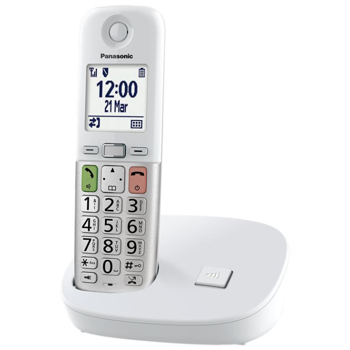 Téléphone fixe sans fil amplifié Panasonic Blanc