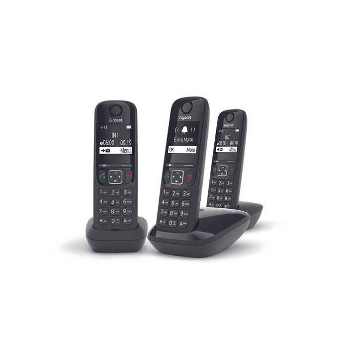Téléphone sans fil Gigaset AS690 Trio Noir