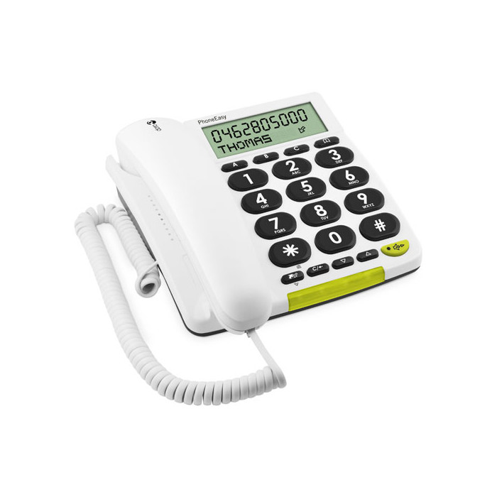 Téléphone fixe avec fil Doro PhoneEasy 312cs Blanc