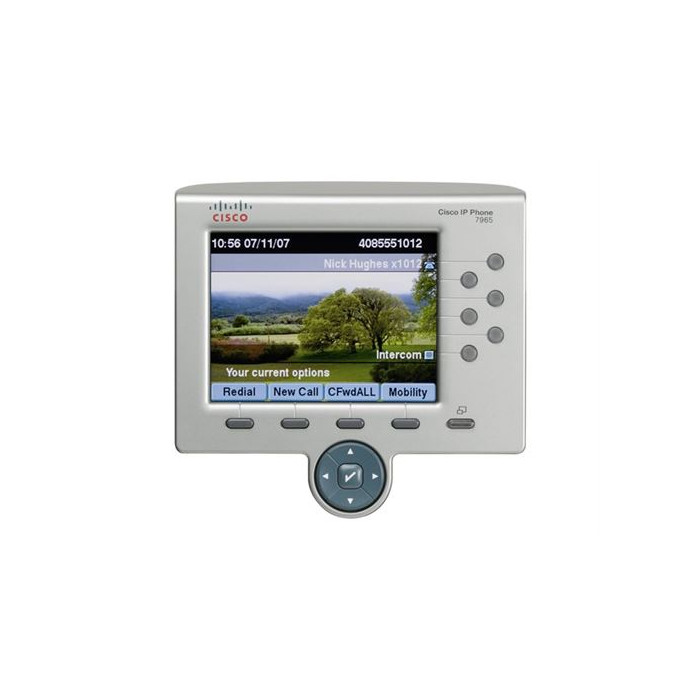 Cisco Unified IP Phone 7965G - Téléphone VoIP - SCCP, SIP - 6 lignes - argent, gris foncé