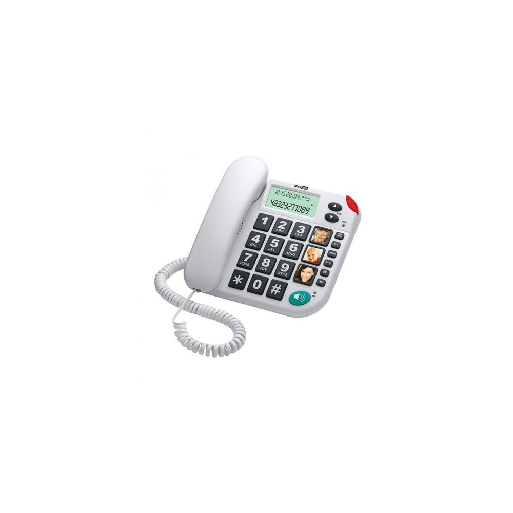 Telephone filaire kxt480 blanc maxcom
