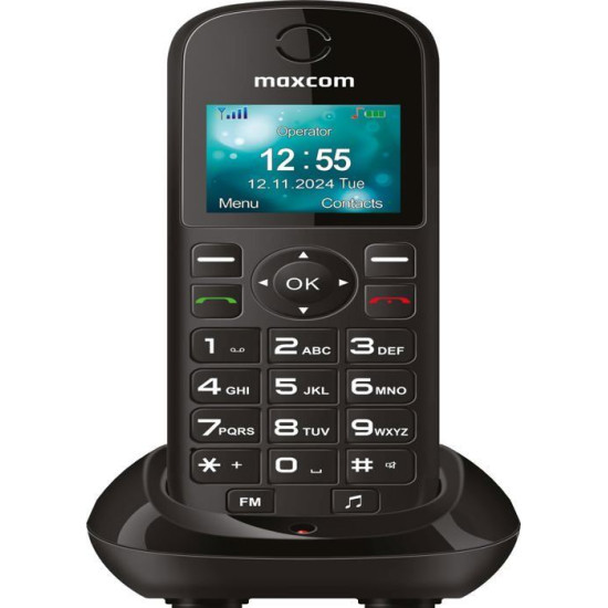 Téléphone fixe - MAXCOM - MM35D SE - Couleur: Noir - 1 combiné - Utilisation: Général