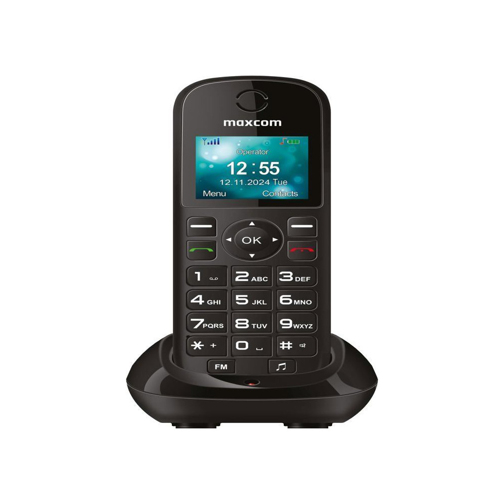 Téléphone fixe - MAXCOM - MM35D SE - Couleur: Noir - 1 combiné - Utilisation: Général