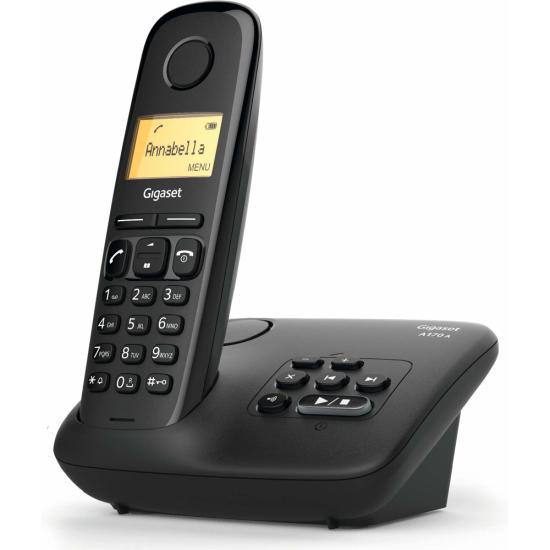 Téléphone fixe Gigaset Al170A Solo Noir Avec Répondeur