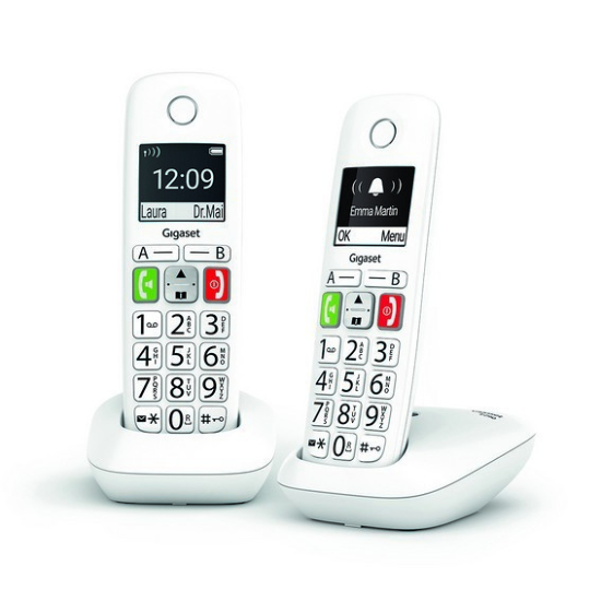 Gigaset E290 Duo Téléphone DECT Blanc
