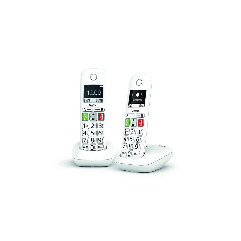Gigaset E290 Duo Téléphone DECT Blanc
