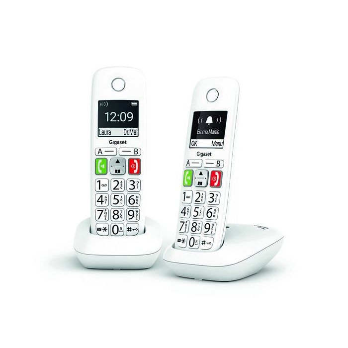 Gigaset E290 Duo Téléphone DECT Blanc