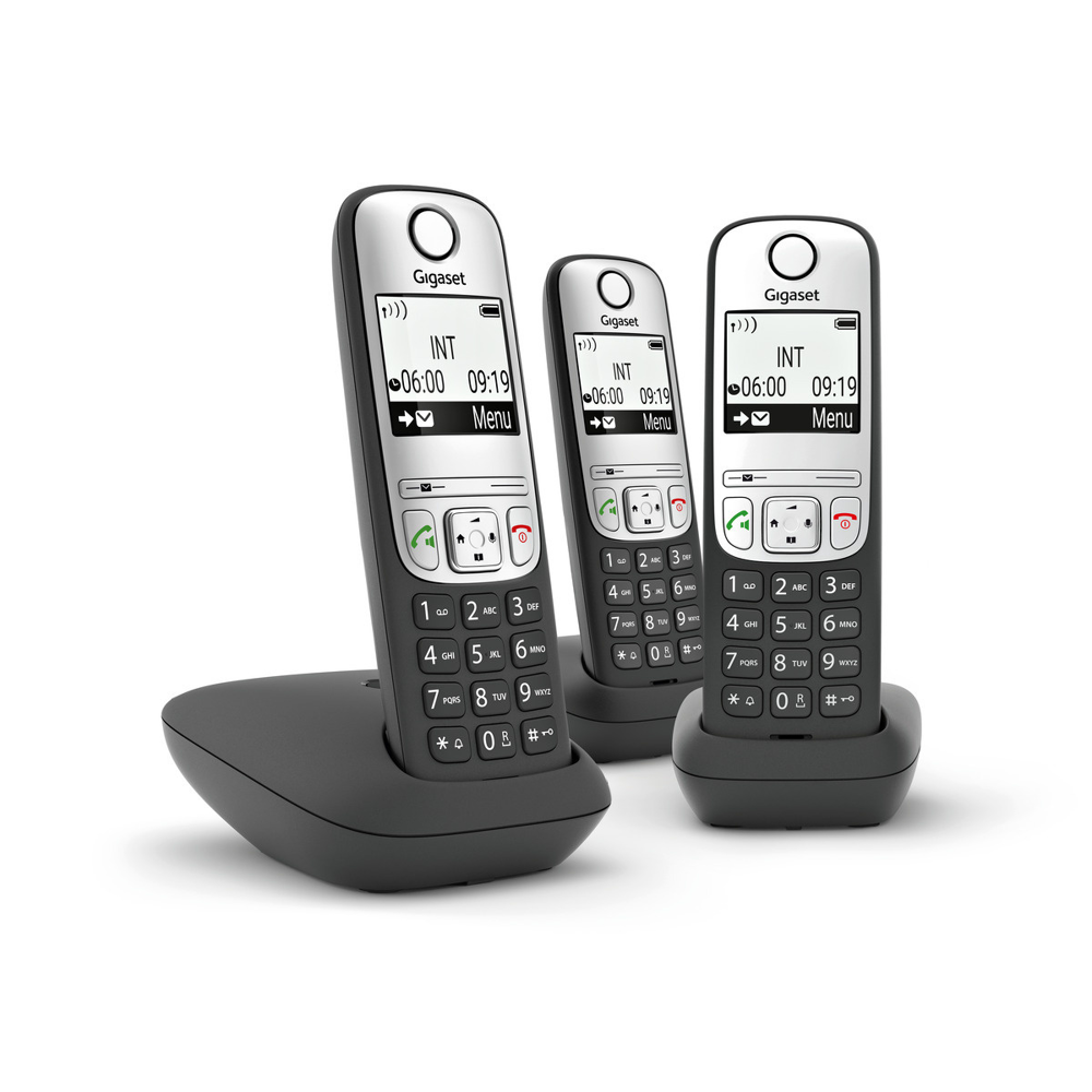 Téléphone Fixe Sans Fil Gigaset A660 Trio Noir