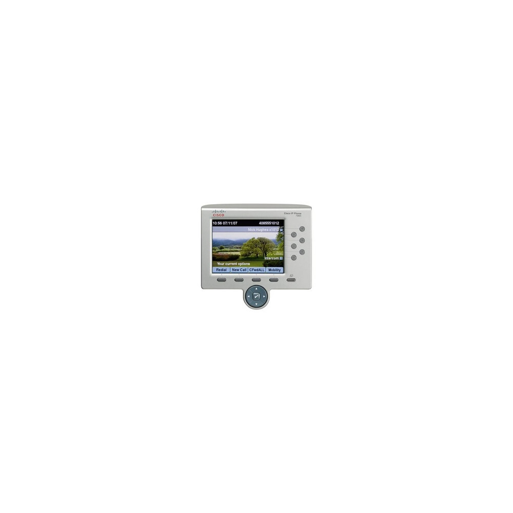 Unified IP Phone 7965G - Téléphone VoIP - SCCP, SIP - 6 lignes - argent, gris foncé