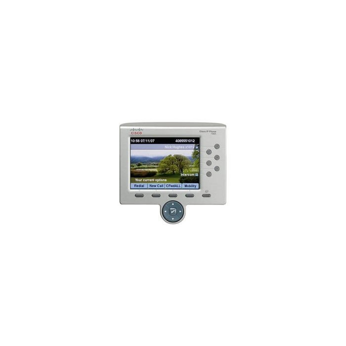 Unified IP Phone 7965G - Téléphone VoIP - SCCP, SIP - 6 lignes - argent, gris foncé