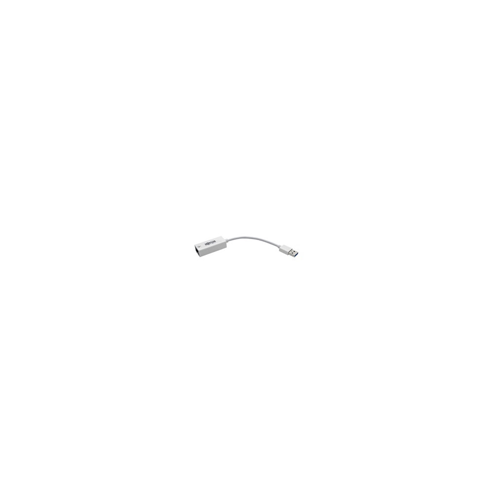 Tripp Lite Series USB 3.0 SuperSpeed to Gigabit Ethernet NIC Network Adapter RJ45 10/100/1000 White - Adaptateur réseau - USB 3.