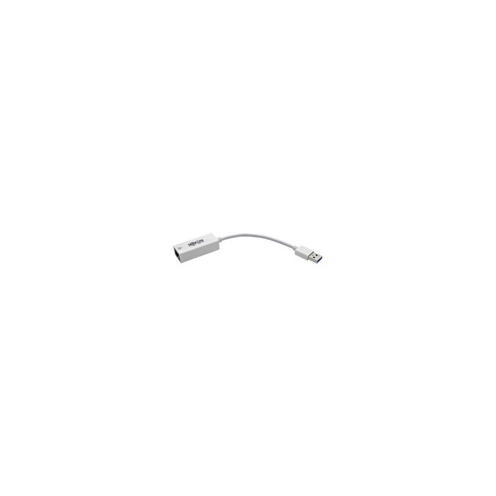 Tripp Lite Series USB 3.0 SuperSpeed to Gigabit Ethernet NIC Network Adapter RJ45 10/100/1000 White - Adaptateur réseau - USB 3.
