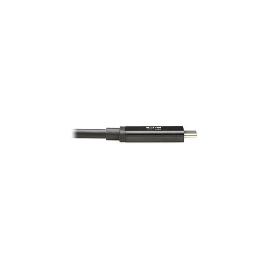 Tripp Lite Series Thunderbolt 3 Cable 40 Gbps Active 5A 100W PD 4K USB C M/M 1M Black - Câble USB - 24 pin USB-C (M) pour 24 pin