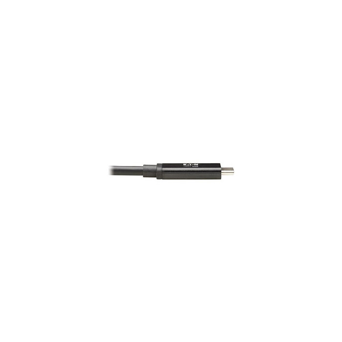 Tripp Lite Series Thunderbolt 3 Cable 40 Gbps Active 5A 100W PD 4K USB C M/M 1M Black - Câble USB - 24 pin USB-C (M) pour 24 pin