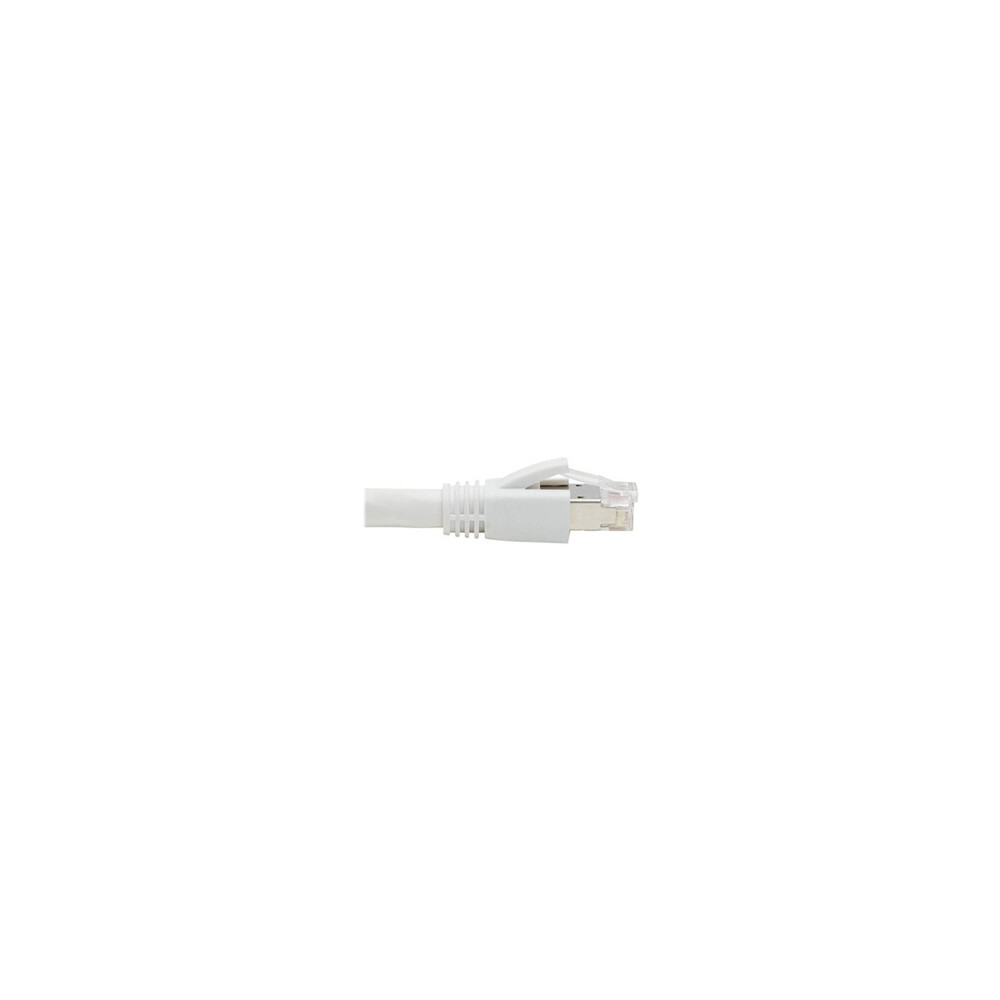 Tripp Lite Series Cat8 25G/40G Certified Snagless Shielded S/FTP Ethernet Cable (RJ45 M/M), PoE, White, 6 ft. (1.83 m) - Cordon 