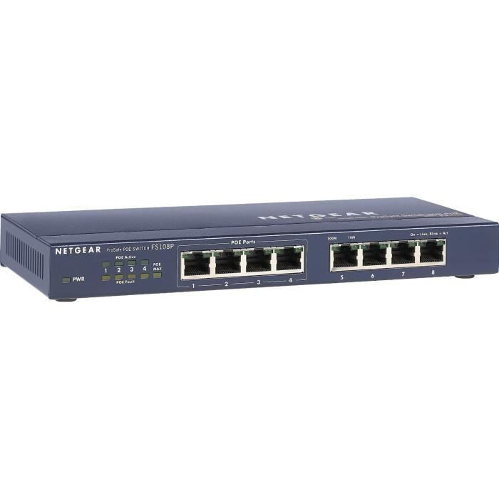 NETGEAR Switch POE 8 Ports - ProSafe FS108PEU