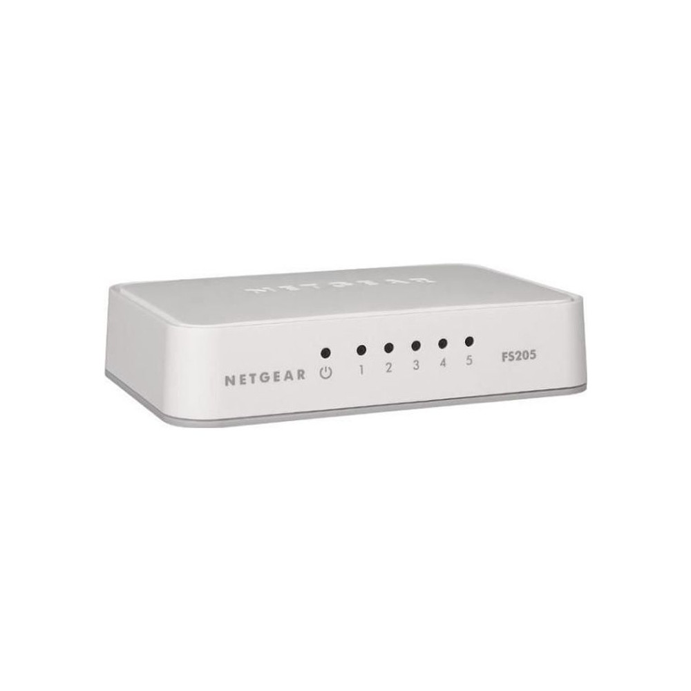 Switch Ethernet 5 Ports NETGEAR FS205 - Fast Ethernet