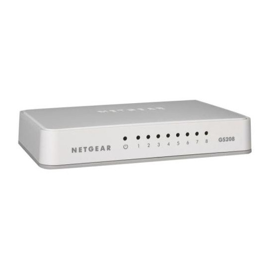 Commutateur Réseau Netgear GS208 - 8 Ports Gigabit
