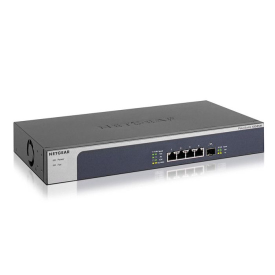 Switch non manageable - NETGEAR - ProSAFE XS505M - 4 ports 10 Go - Boitier métal - Silencieux