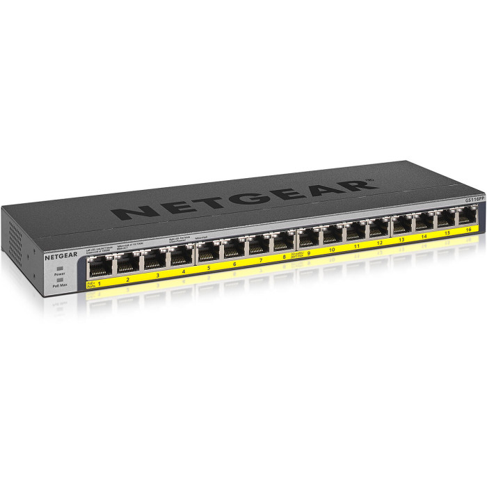 Netgear GS116PP - Switch 16 ports PoE+
