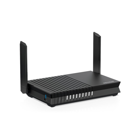 NETGEAR RAX20-100PES routeur sans fil Gigabit Ethernet Bi-bande (2,4 GHz / 5 GHz) Noir - Neuf