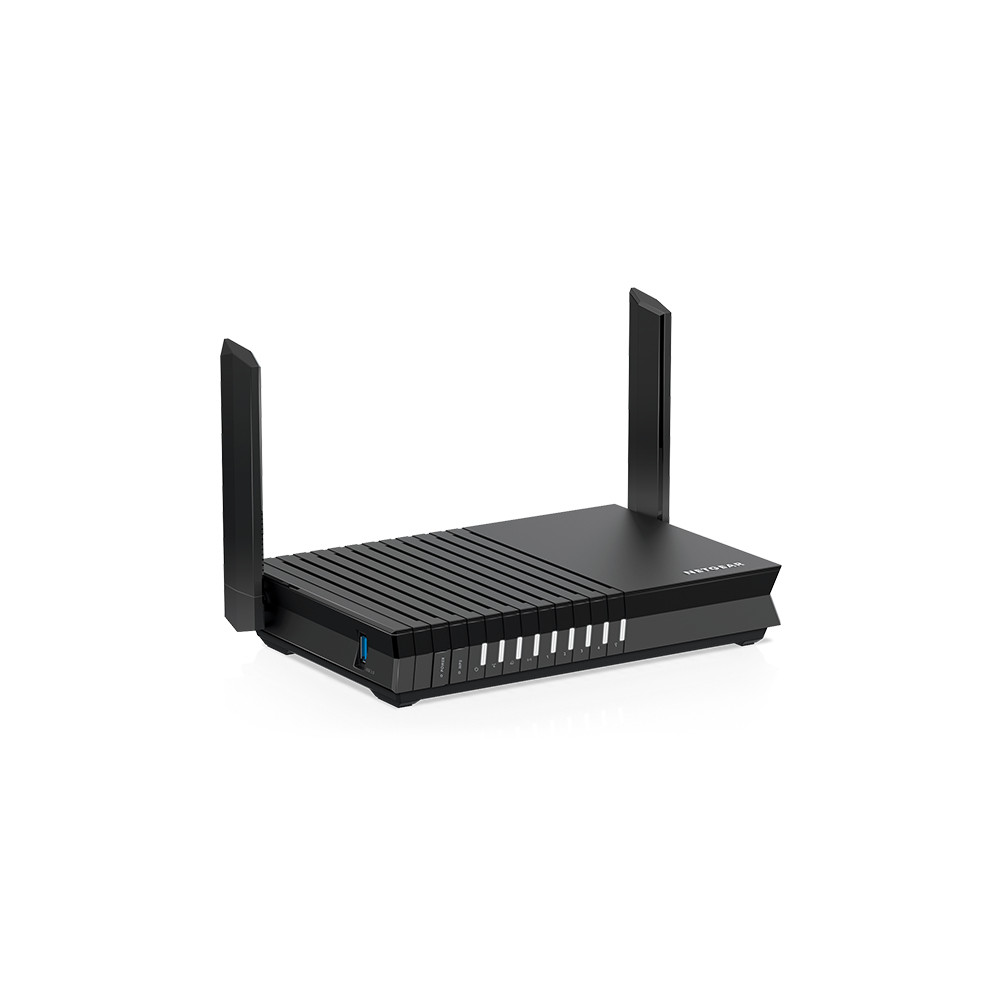 NETGEAR RAX20-100PES routeur sans fil Gigabit Ethernet Bi-bande (2,4 GHz / 5 GHz) Noir - Neuf