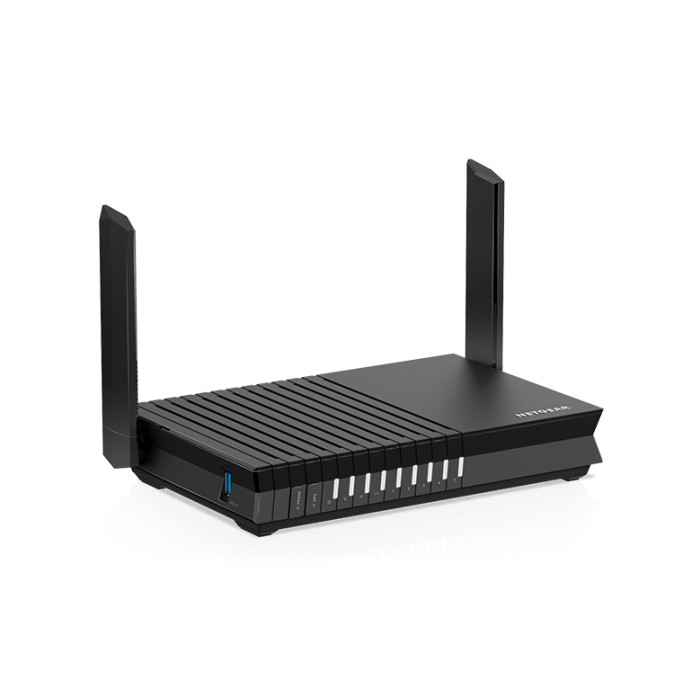 NETGEAR RAX20-100PES routeur sans fil Gigabit Ethernet Bi-bande (2,4 GHz / 5 GHz) Noir - Neuf