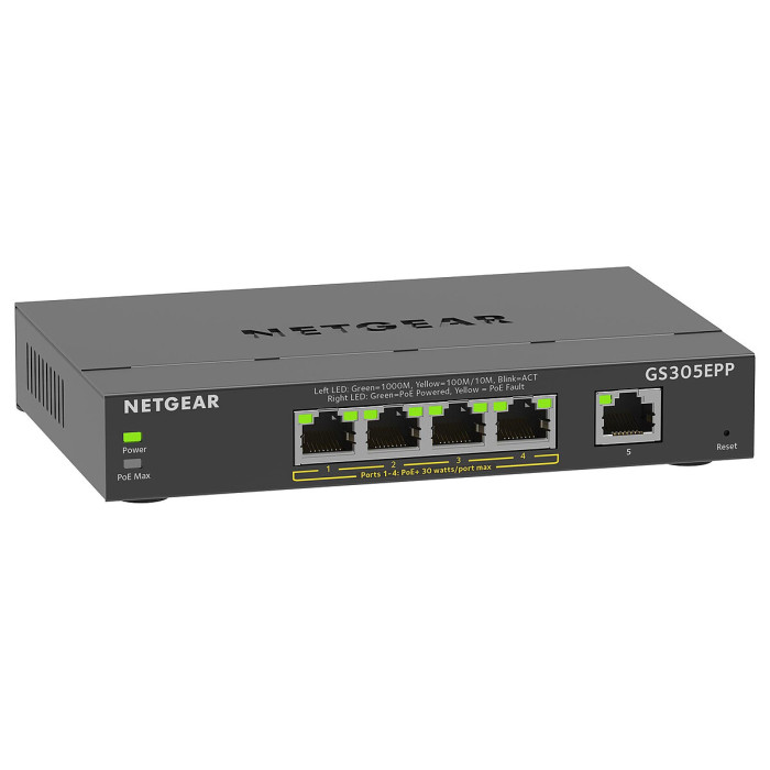 Switch Smart Netgear GS305EPP 5 ports PoE+