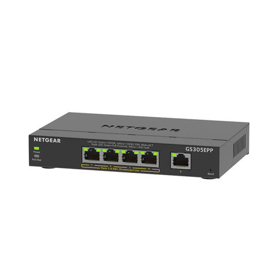 NETGEAR GS305EPP Switch L3 Gigabit Ethernet PoE Noir