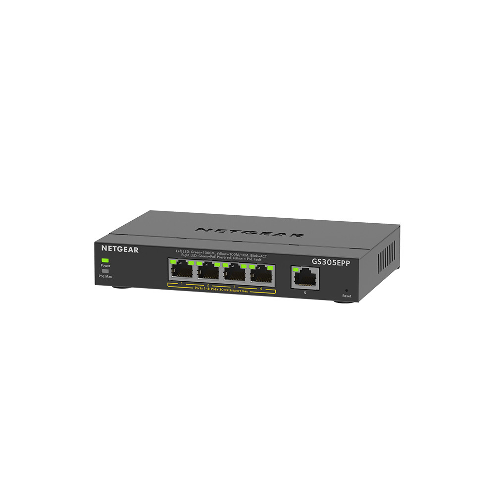NETGEAR GS305EPP Switch L3 Gigabit Ethernet PoE Noir