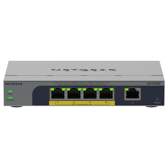 Switch Netgear Easy Smart GS105EP - 5 Ports PoE+