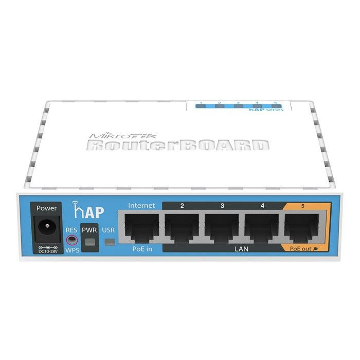 Cloud Router Switch MikroTik hAP 2.4GHz PoE Blanc