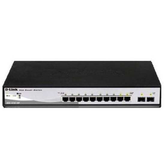 D-link Dgs-1210-10p Géré L2 Gigabit Ethernet (10/100/1000) Connexion Ethernet, Supportant L'Alimentation Via Ce Port (poe) 1u No