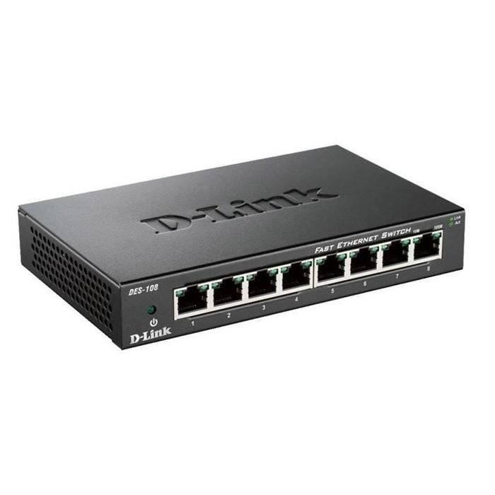 D-Link Switch 8 ports métal DES108
