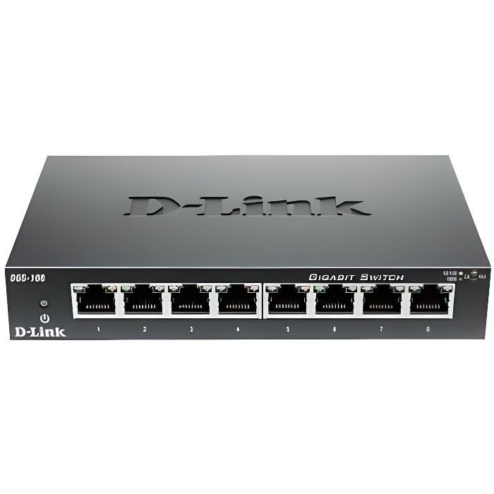 D-Link Switch 8 ports gigabit DGS108 - Performance Réseau