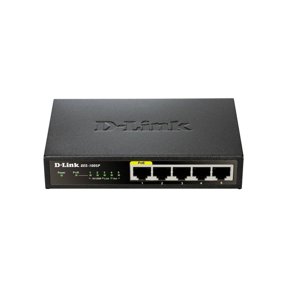 D-LINK Switch 5 ports PoE - DES-1005P
