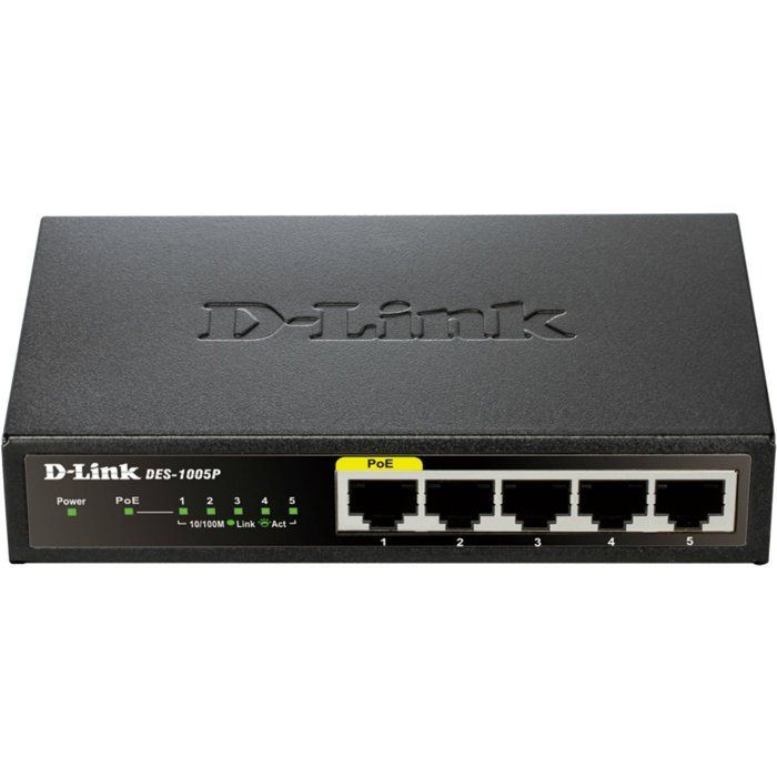 D-LINK Switch 5 ports PoE - DES-1005P