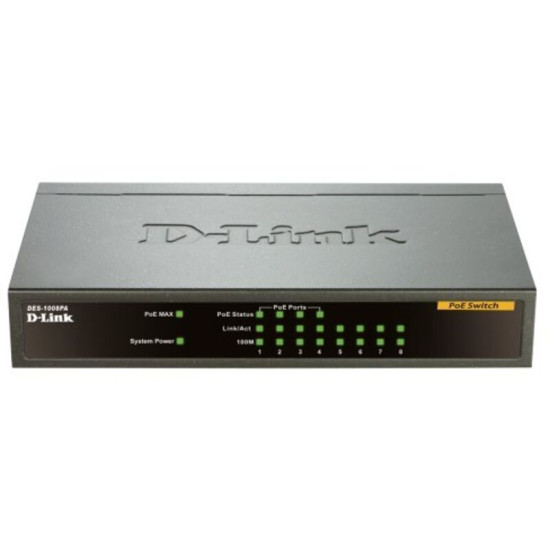Dlink Switch Réseau 8 Ports PoE - DES-1008PA