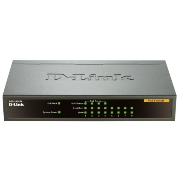 Dlink Switch Réseau 8 Ports PoE - DES-1008PA
