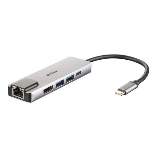 Hub USB-C 5-en-1 D-Link DUB-M520 - HDMI 4K