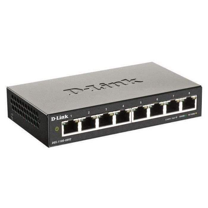 D-LINK DGS 1100-08V2 - Commutateur Intelligent