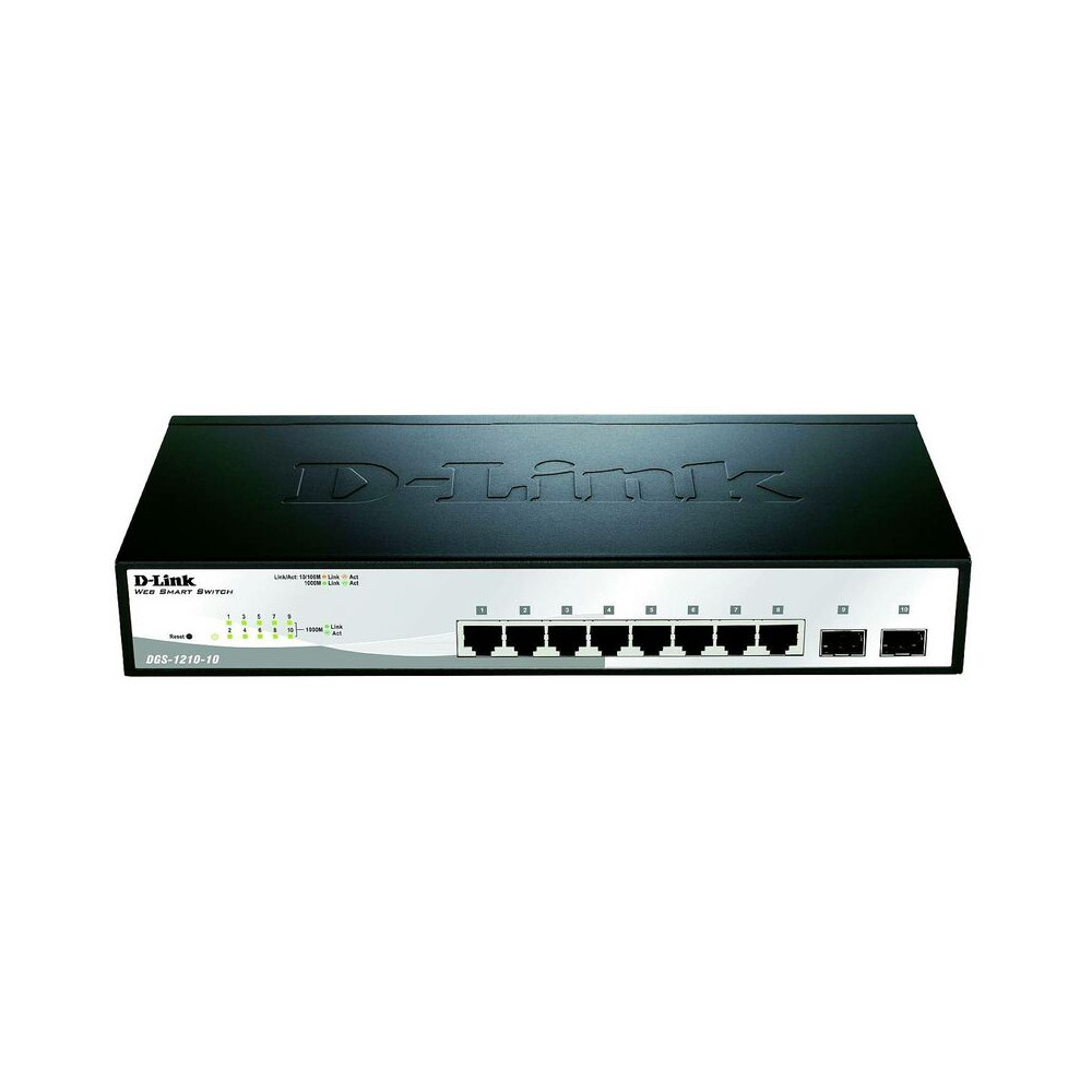 Dlink - Switch Réseau Rj45/sfp D-link Dgs-1210-10/e 8+2 Ports 20 Gbit/s X596572