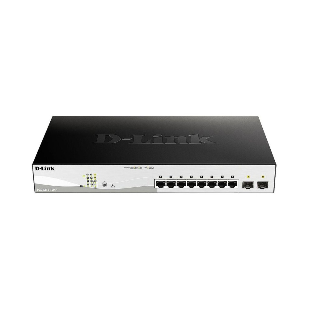 Dlink Switch Réseau DGS-1210-10MP/E - 8+2 Ports PoE