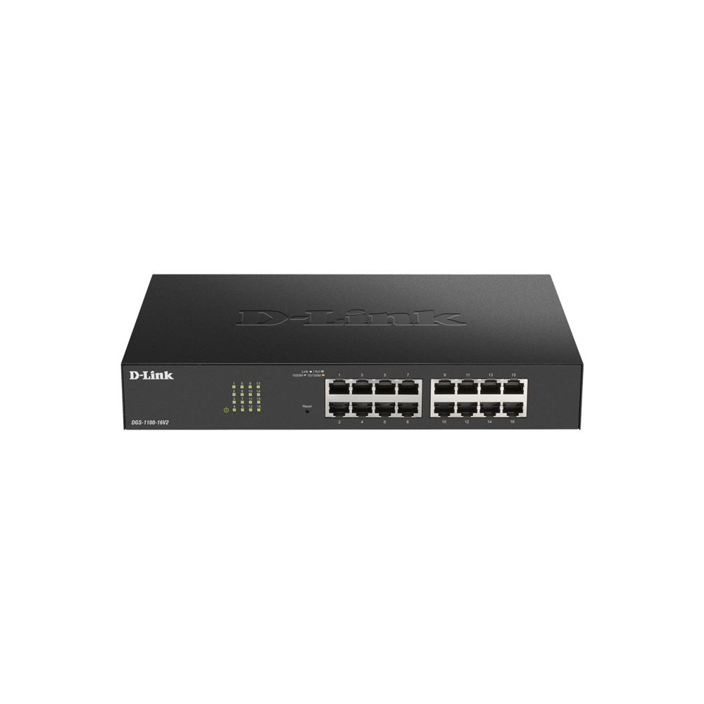 Switch réseau - D-Link - DGS-1100-24PV2/E - 24 ports Gigabit - PoE - 48 Gbps