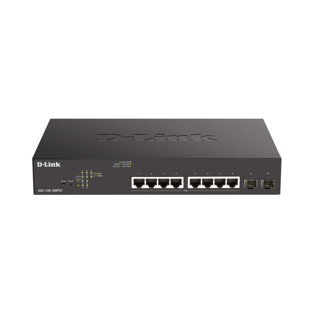 10-port Layer2 Poe+ Smart Switch - DLINK