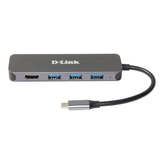 Hub USB - D-Link - DUB-2333 - USB-C - HDMI - 3 ports USB 3.2