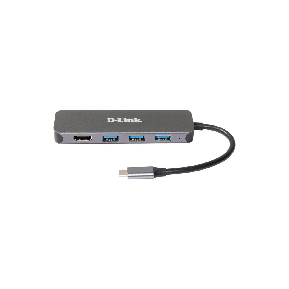 Hub USB - D-Link - DUB-2333 - USB-C - HDMI - 3 ports USB 3.2