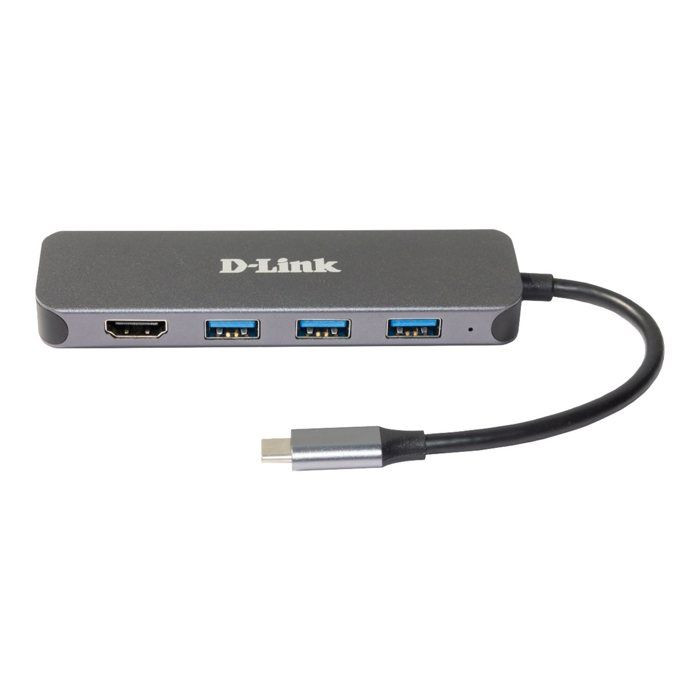 Hub USB - D-Link - DUB-2333 - USB-C - HDMI - 3 ports USB 3.2